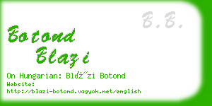 botond blazi business card